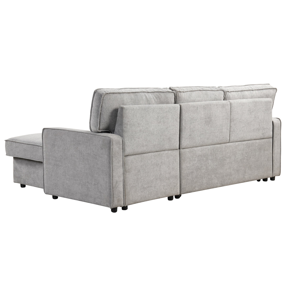 Oversized 162" L-Shaped Cloud Modular Sectional with 6 Plush Pillows