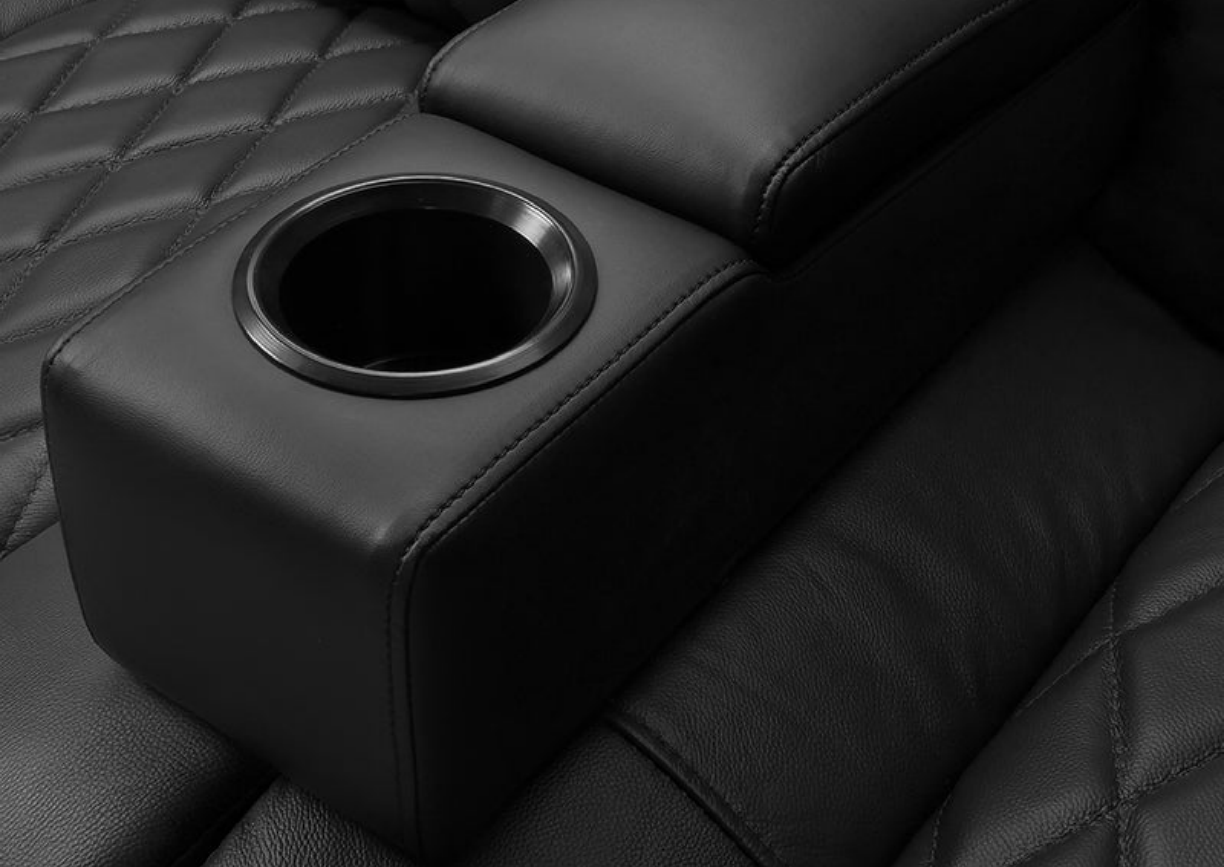 Custom Armrest Insert for Theater Recliner | Center Cup Holder Insert