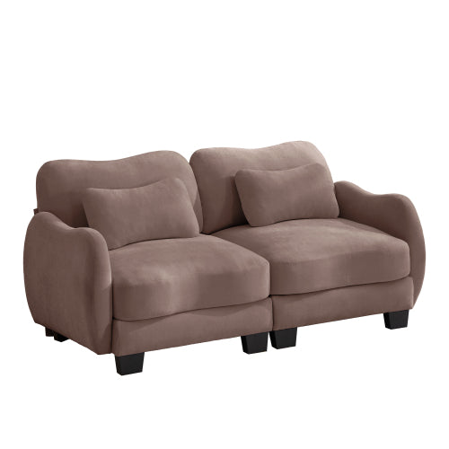 Oversized U-Shaped Chenille Sectional with Dual Movable Ottomans