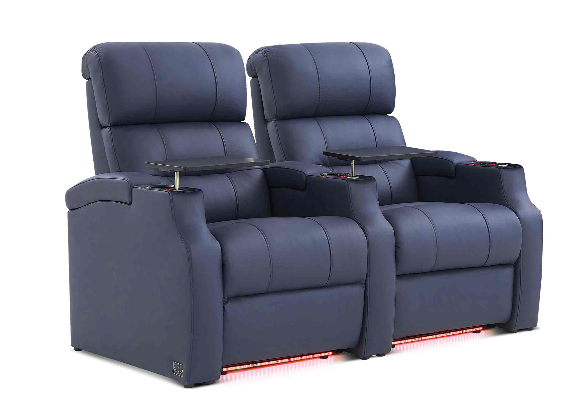 Limited-Time Flash Sale | Vanguard Series Power Recliner Blue – 7-Color Ambient Lighting & Adjustable Headrest