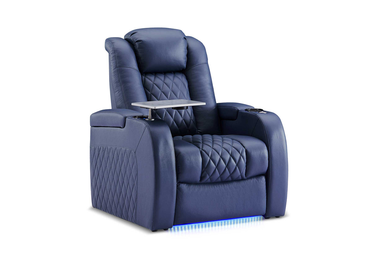 Weilianda FortLux XL Series – Big & Tall Design | Single Home Theater Seat with Zero Gravity Recliner