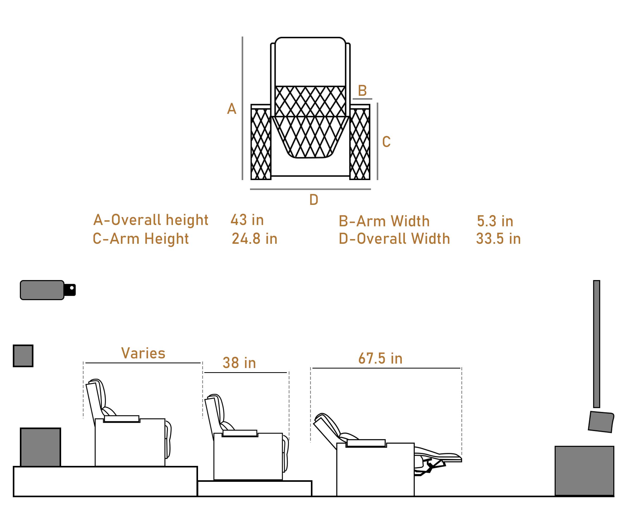 Weilianda AstroUltra Series 2-Seat Movie Seats | Home Theater Recliners