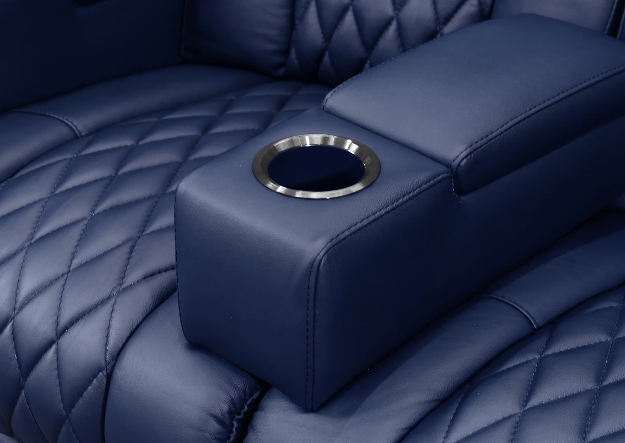 Custom Armrest Insert for Theater Recliner | Center Cup Holder Insert