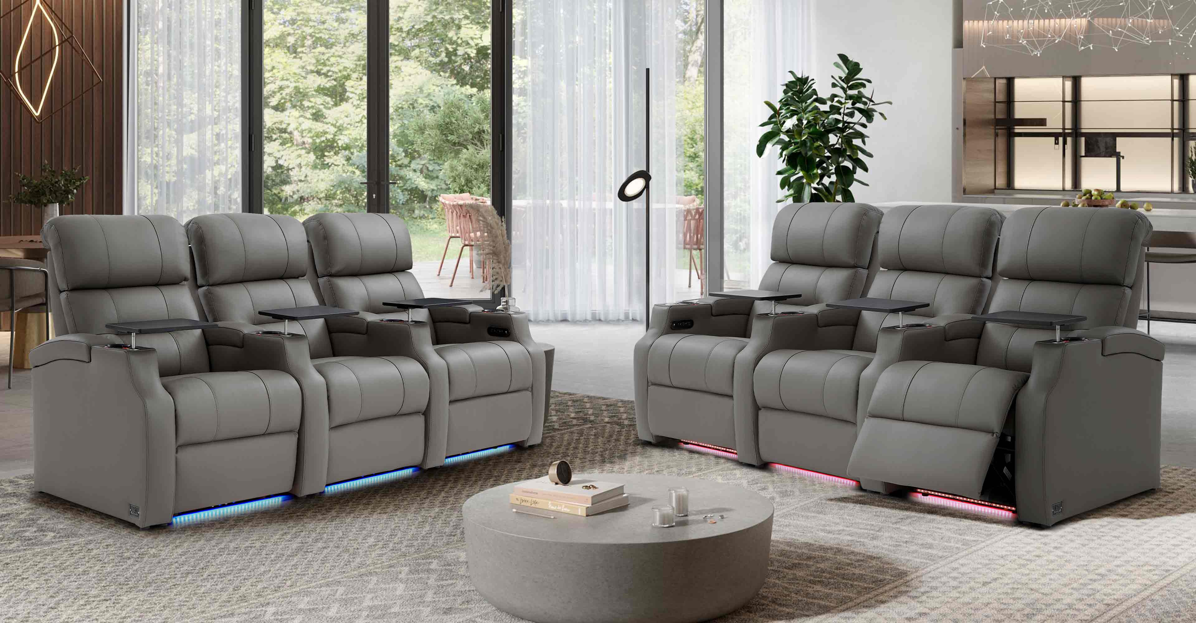 Single Arm Black Modular Recliner by Weilianda Astronaut Series