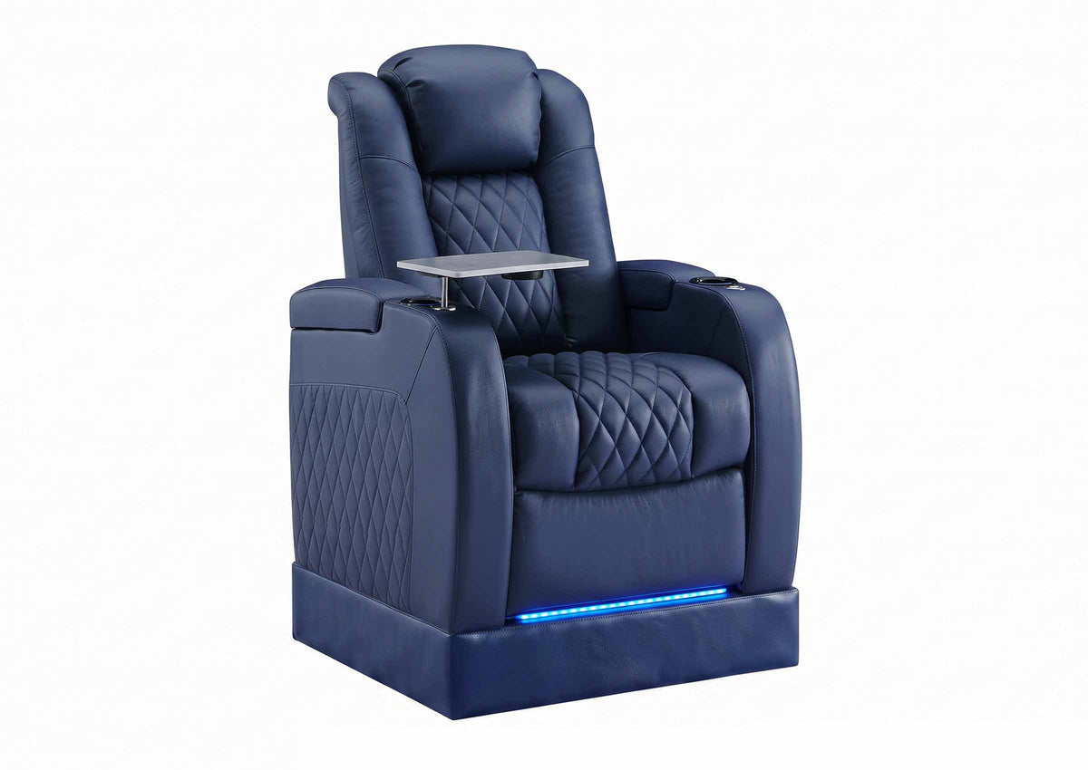 Weilianda FortLux Riser Series Single Power Recliner | Genuine Leather Sofa for Home Theater