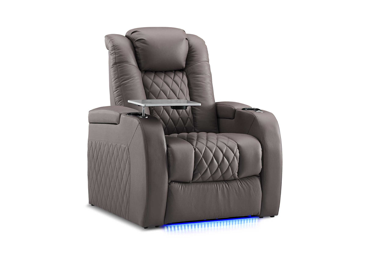 Weilianda FortLux XL Series – Big & Tall Design | Single Home Theater Seat with Zero Gravity Recliner