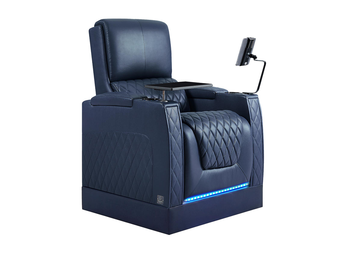 Weilianda AstroUltra Riser Series Single Power Ergonomic Recliner | Ambient Lighting for Movie Night