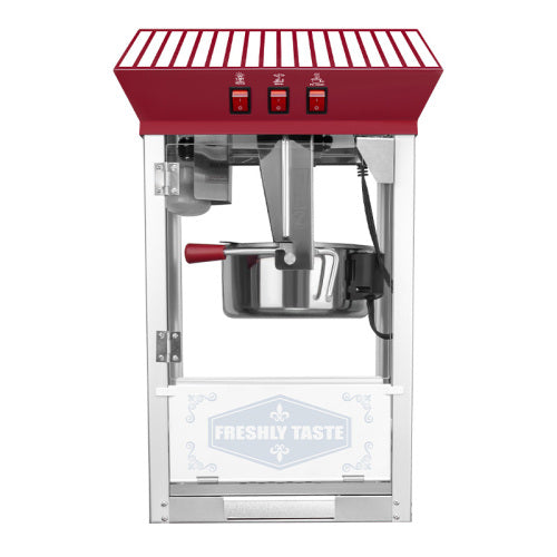 Commercial 12 Oz Countertop Popcorn Machine with Tempered Glass & Warming Deck, 850W