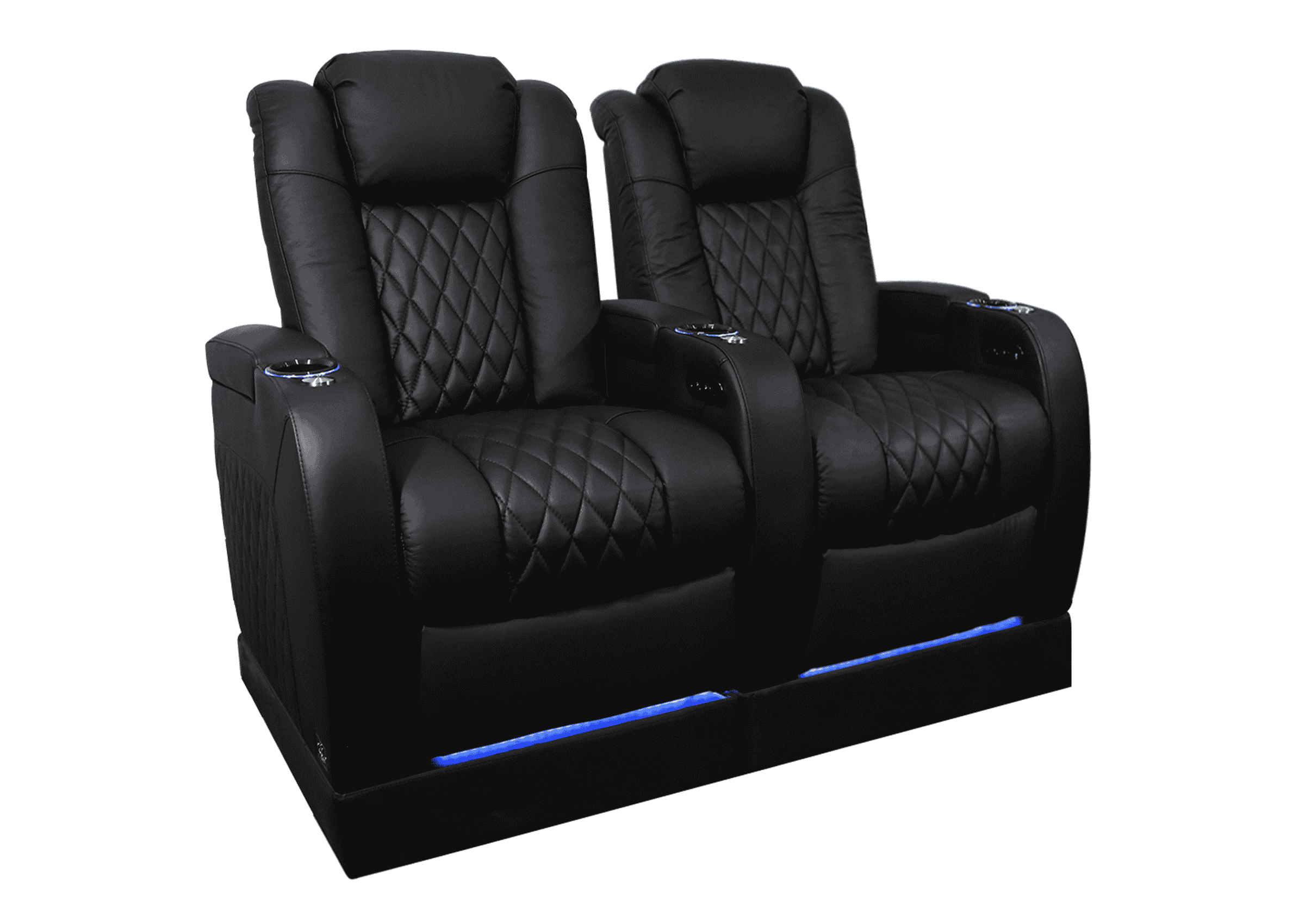 Weilianda FortLux Riser Series 2-Seat Home Theater Sofa | Power Headrest & Footrest Recliner