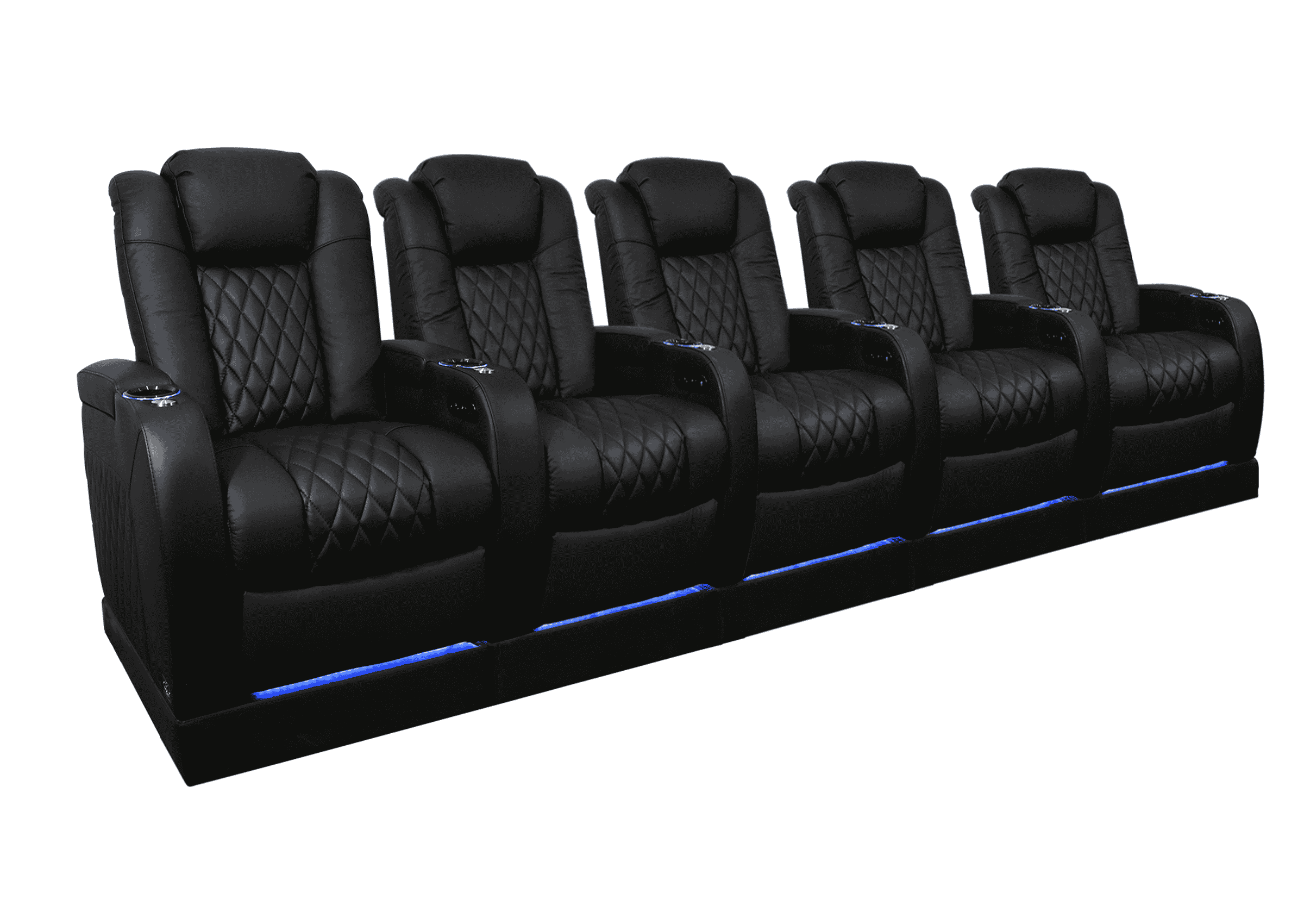 Weilianda FortLux Riser Series 5-seat Home Theater Recliner | Zero Gravity,Adjustable Headrest & Lighting