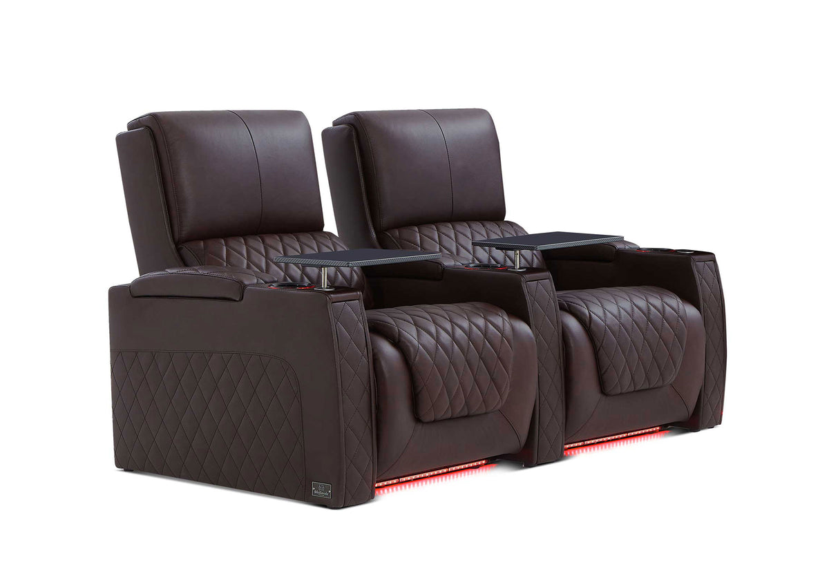 Weilianda AstroUltra XL Series – Big & Tall Design Two Seat Recliner Seats | Power Headrest for Media Room