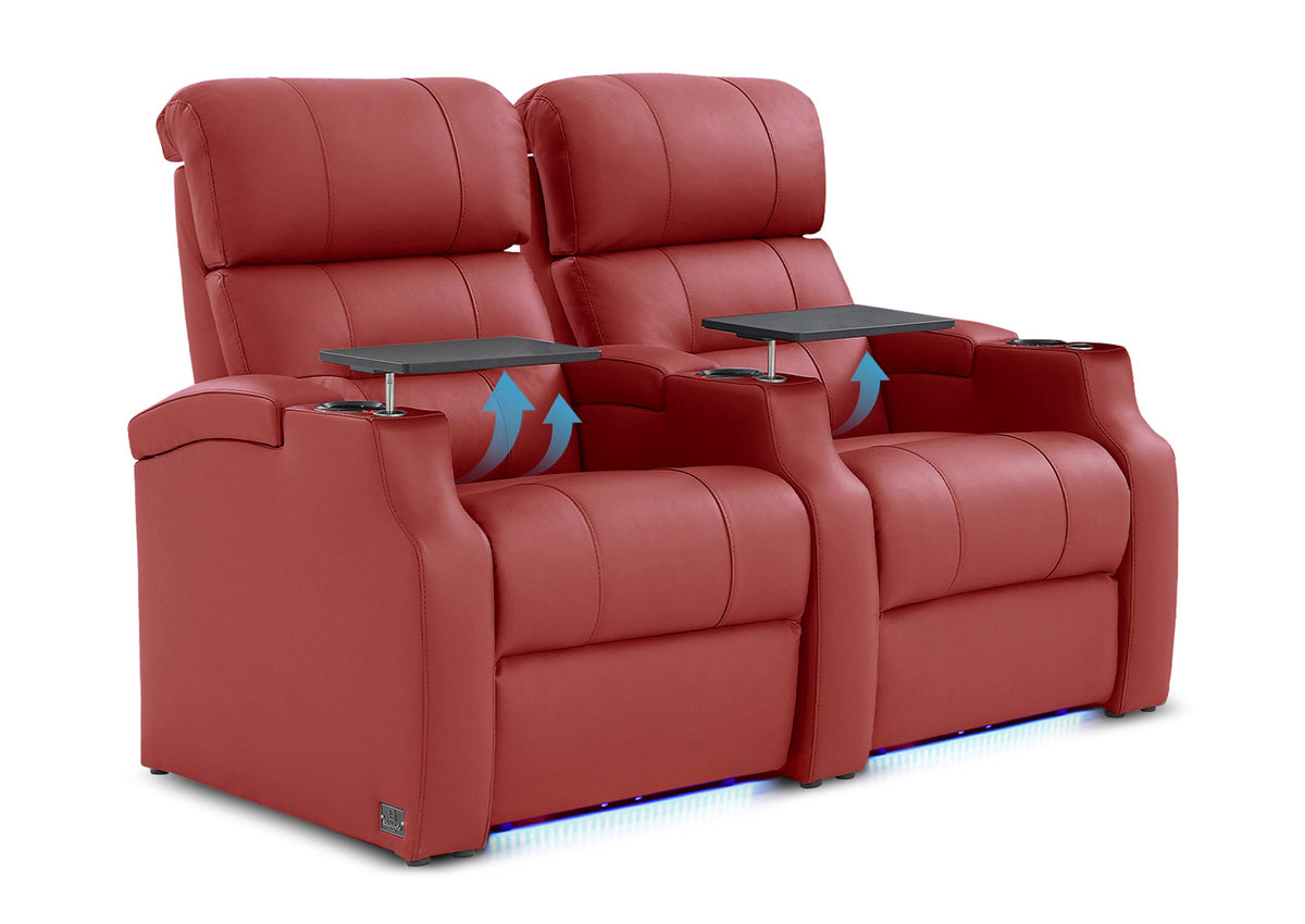 Weilianda Vanguard Lumbar Series Home Theater Loveseat Recliner with Ergonomic Lumbar Support