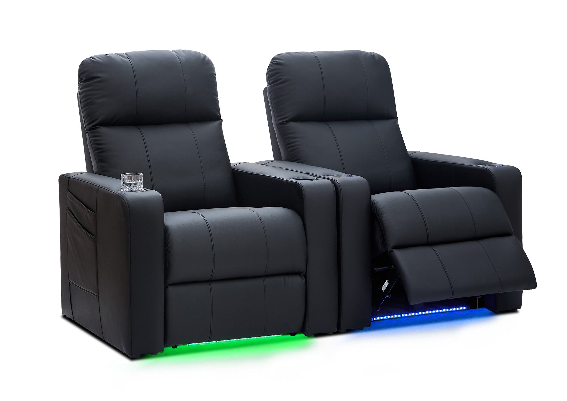 Weilianda ZeoFlex Series Zero Gravity Power Theater Recliner with RGB Ambient Lighting