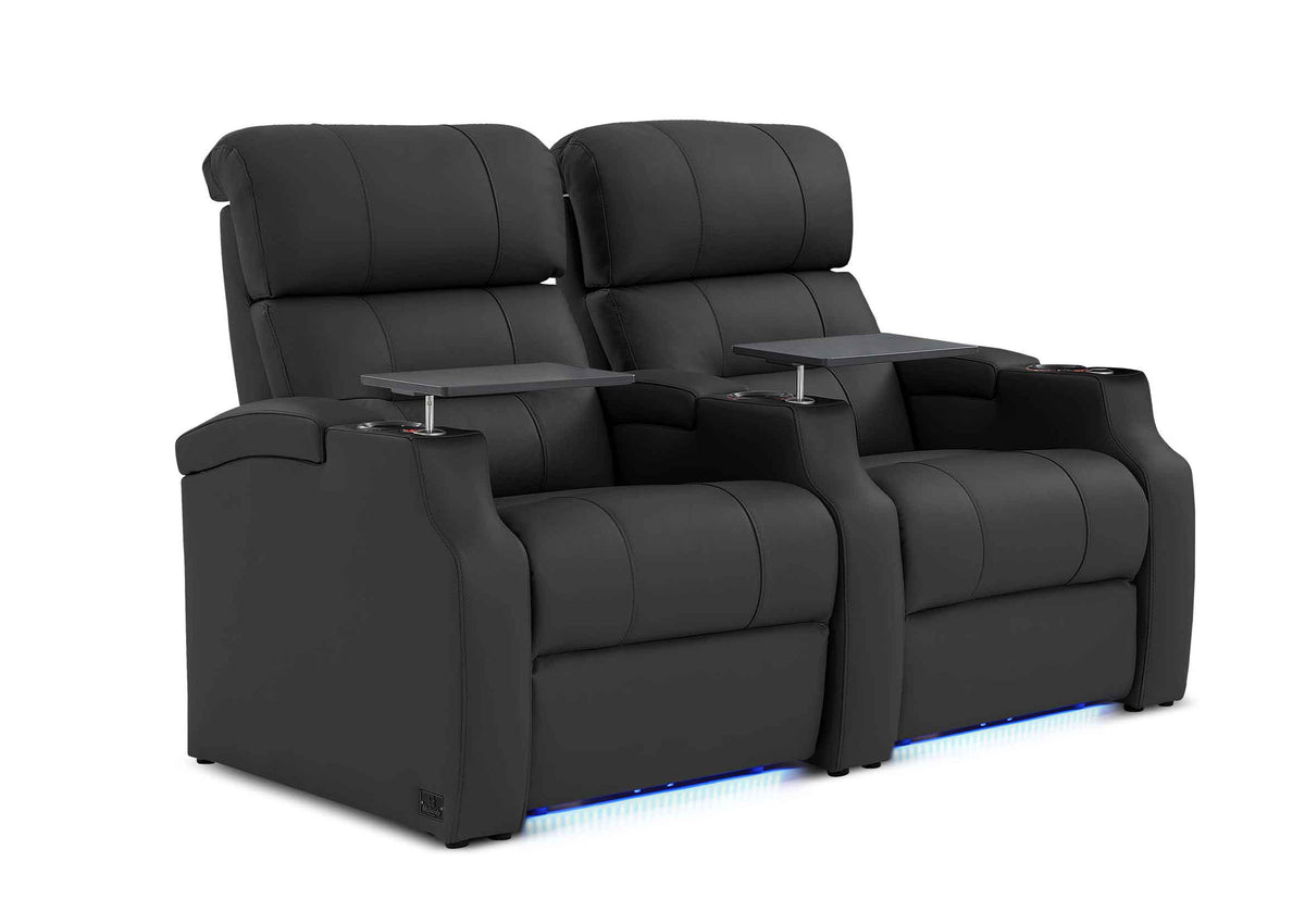 Weilianda Vanguard XL Series Two Seat Home Theater Seating | Generous Space & Adjustable Power Headrest