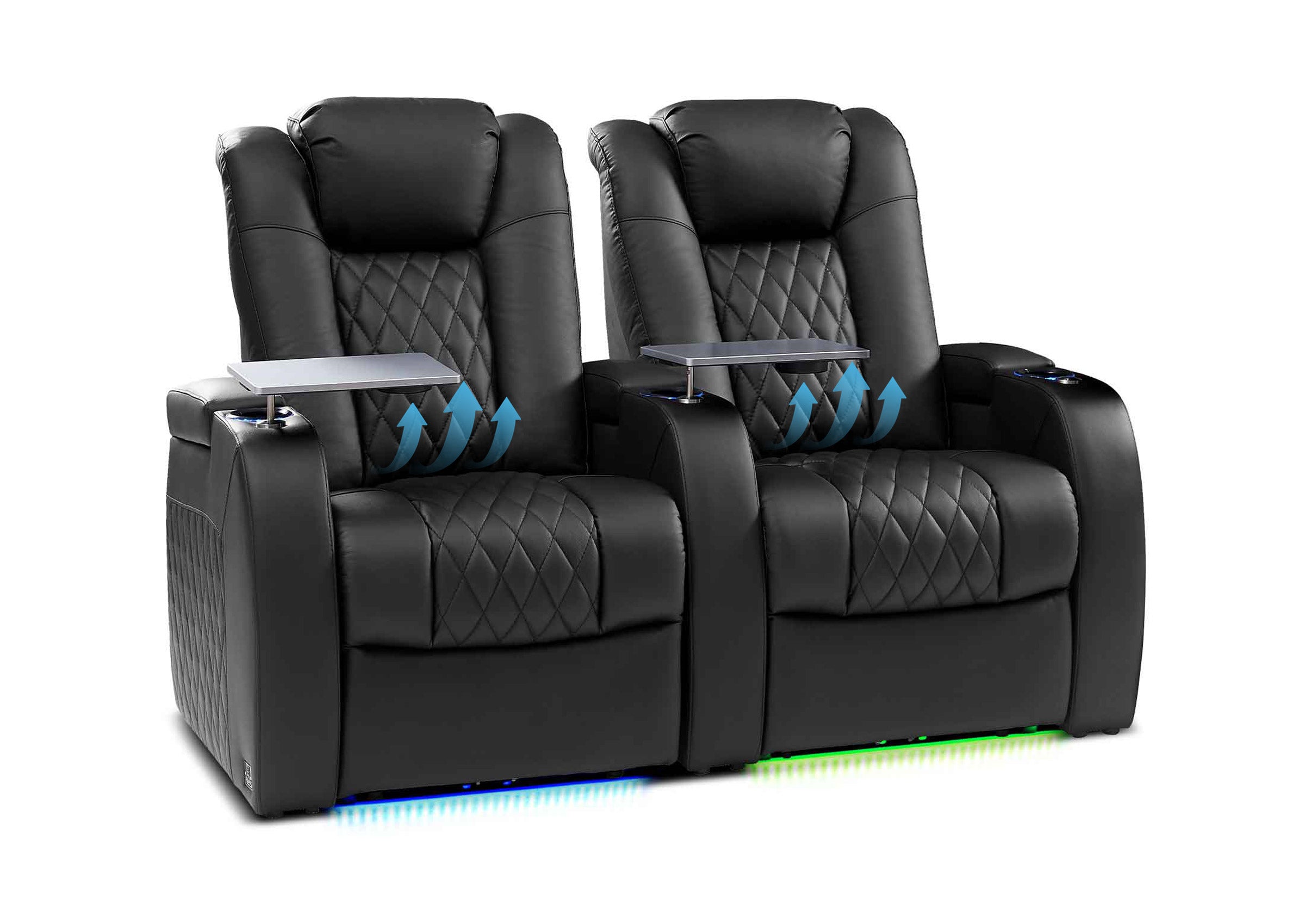 Limited-Time Flash Sale | Genuine Leather Power Reclining Home Theater Seating