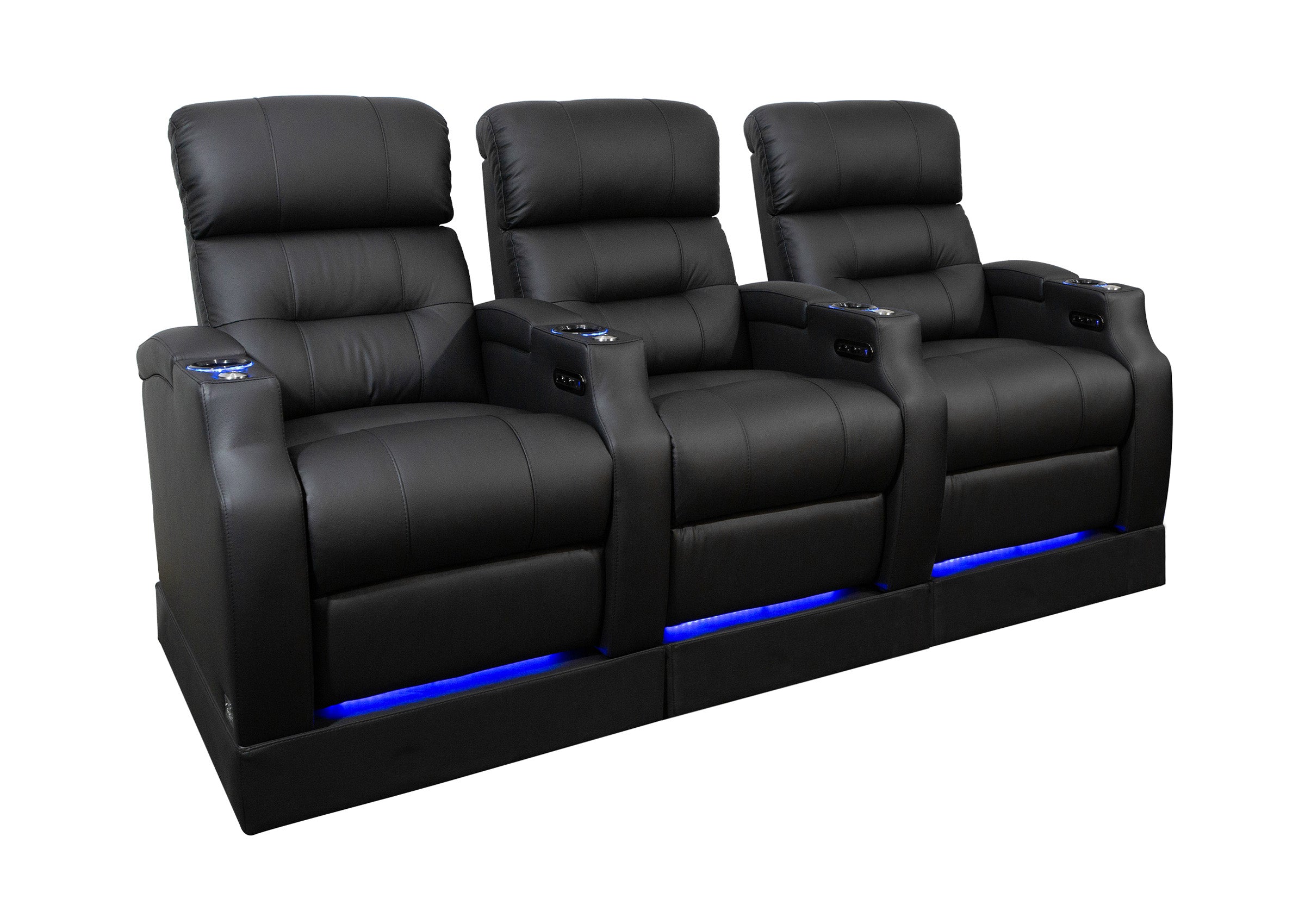 Weilianda Vanguard Riser Series Home Theater Seating Row of 3 | Zero Gravity Recliner