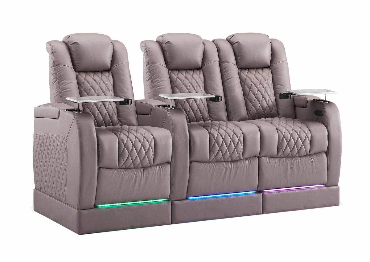 Weilianda FortLux Riser Series Three Seat Leather Recliner | Zero Gravity Seating