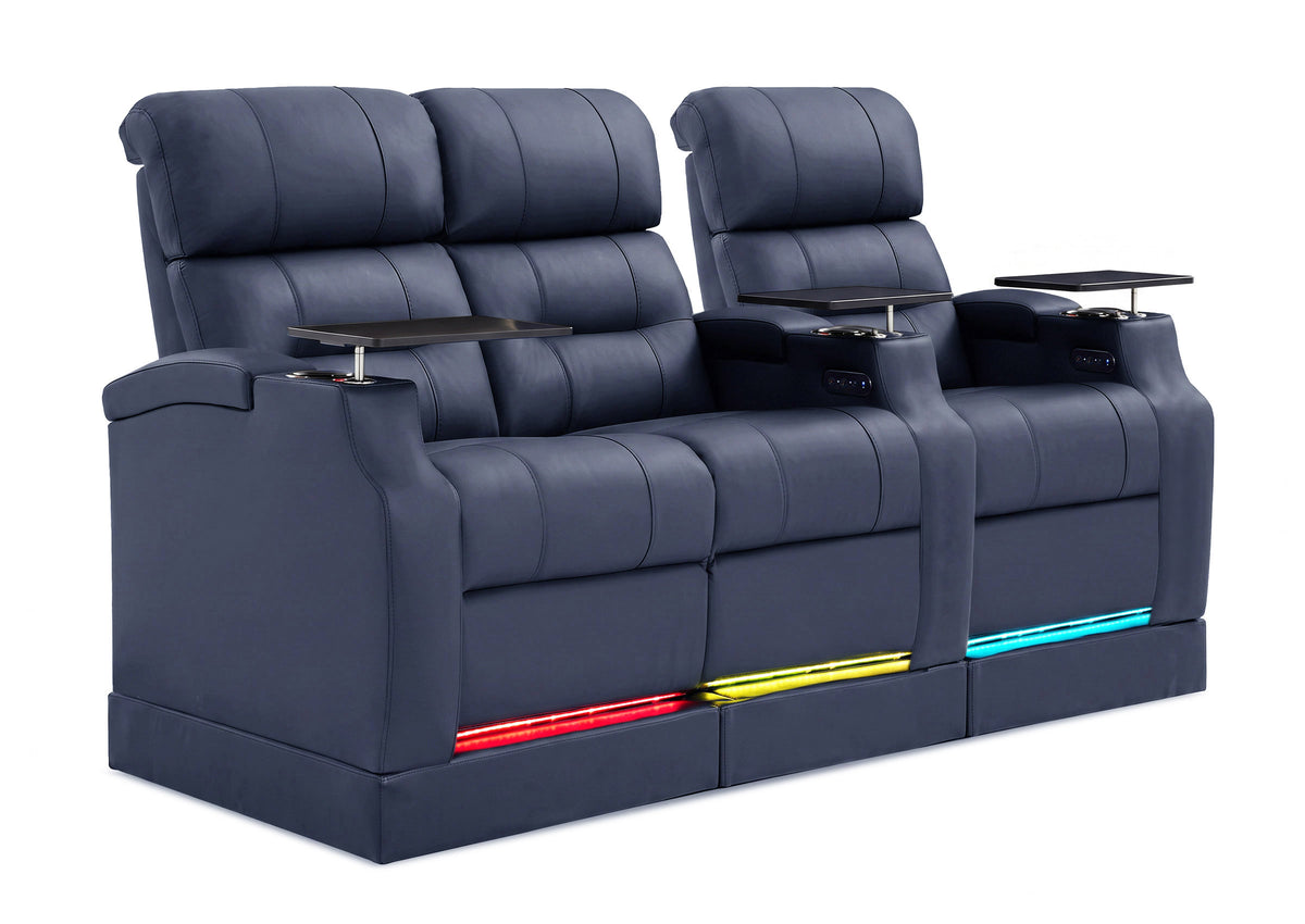 Weilianda Vanguard Riser Series Home Theater Seating Row of 3 | Zero Gravity Recliner