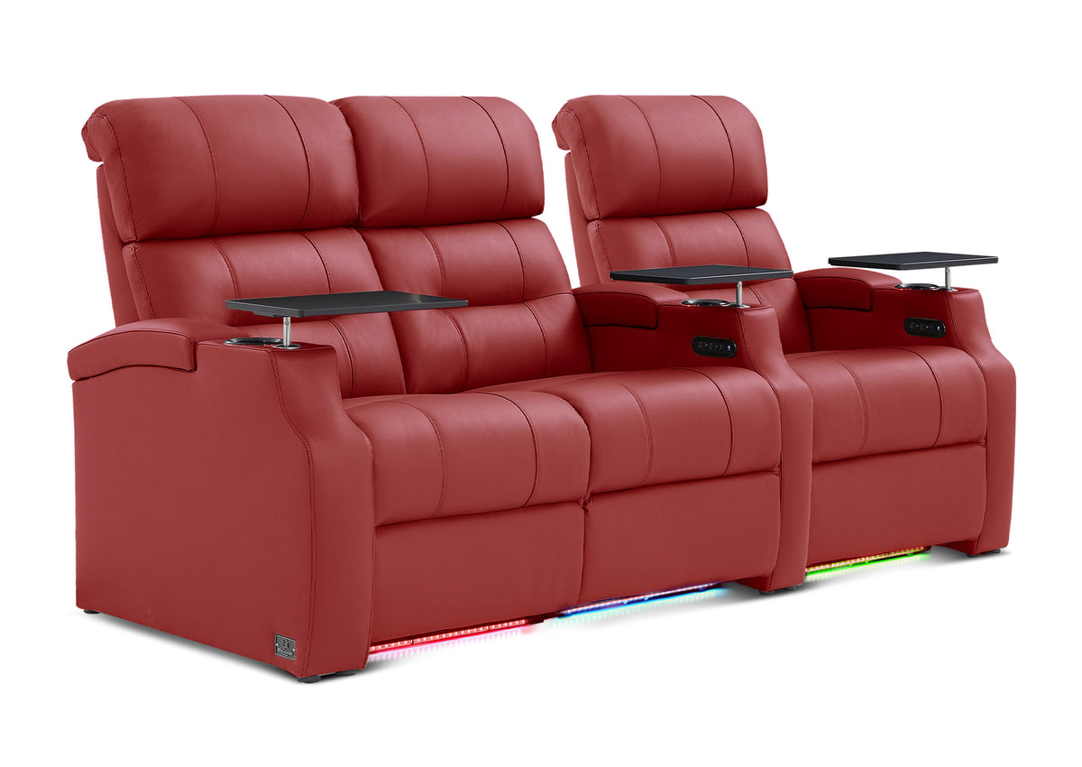 Weilianda Vanguard Series Movie Night Chair Power Recliner 3 seats Blue