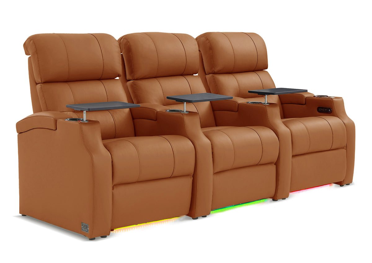 Weilianda Vanguard Series Movie Night Chair Power Recliner 3 seats Blue