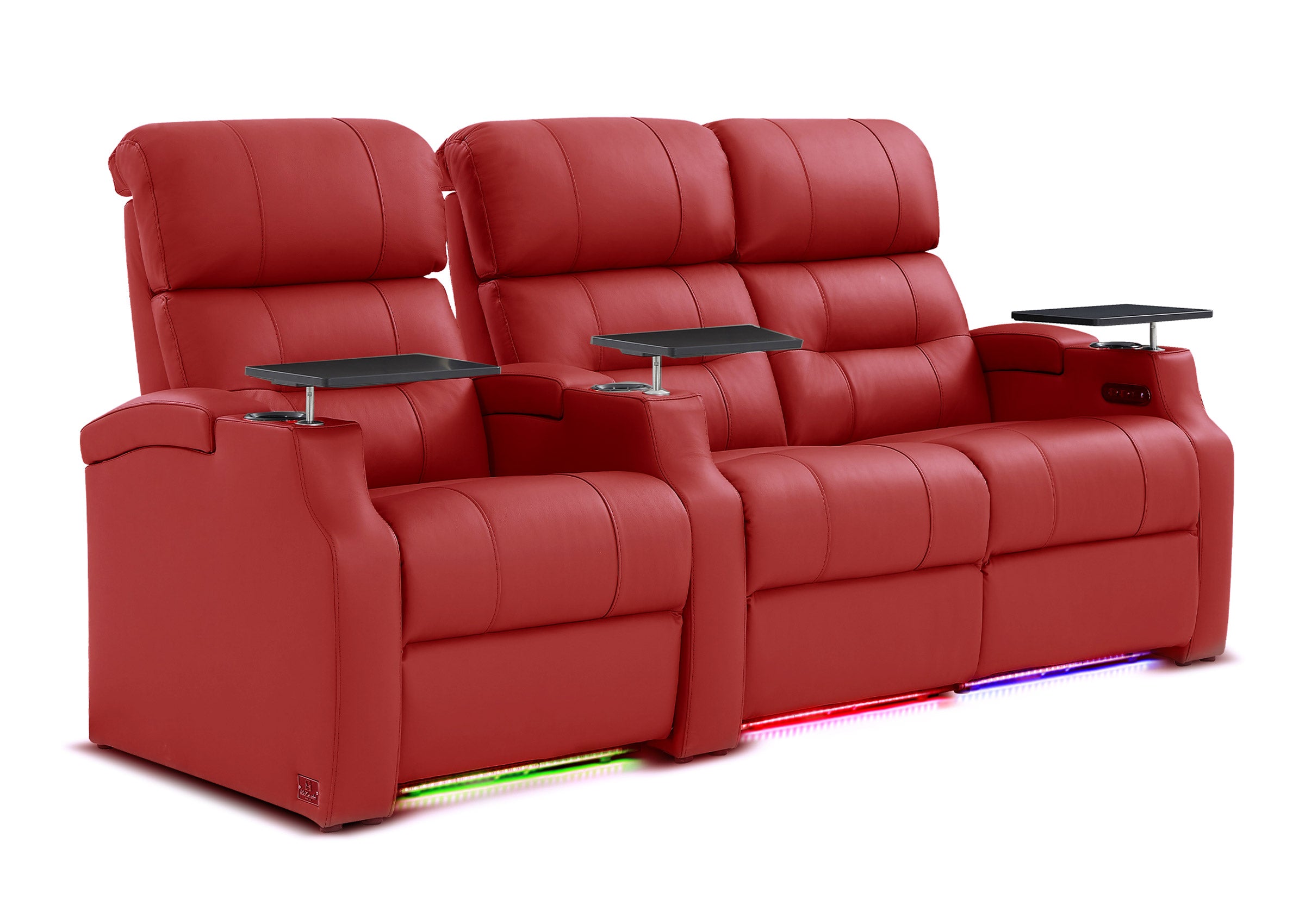 Weilianda Vanguard Series Movie Night Chair Power Recliner 3 seats Grey