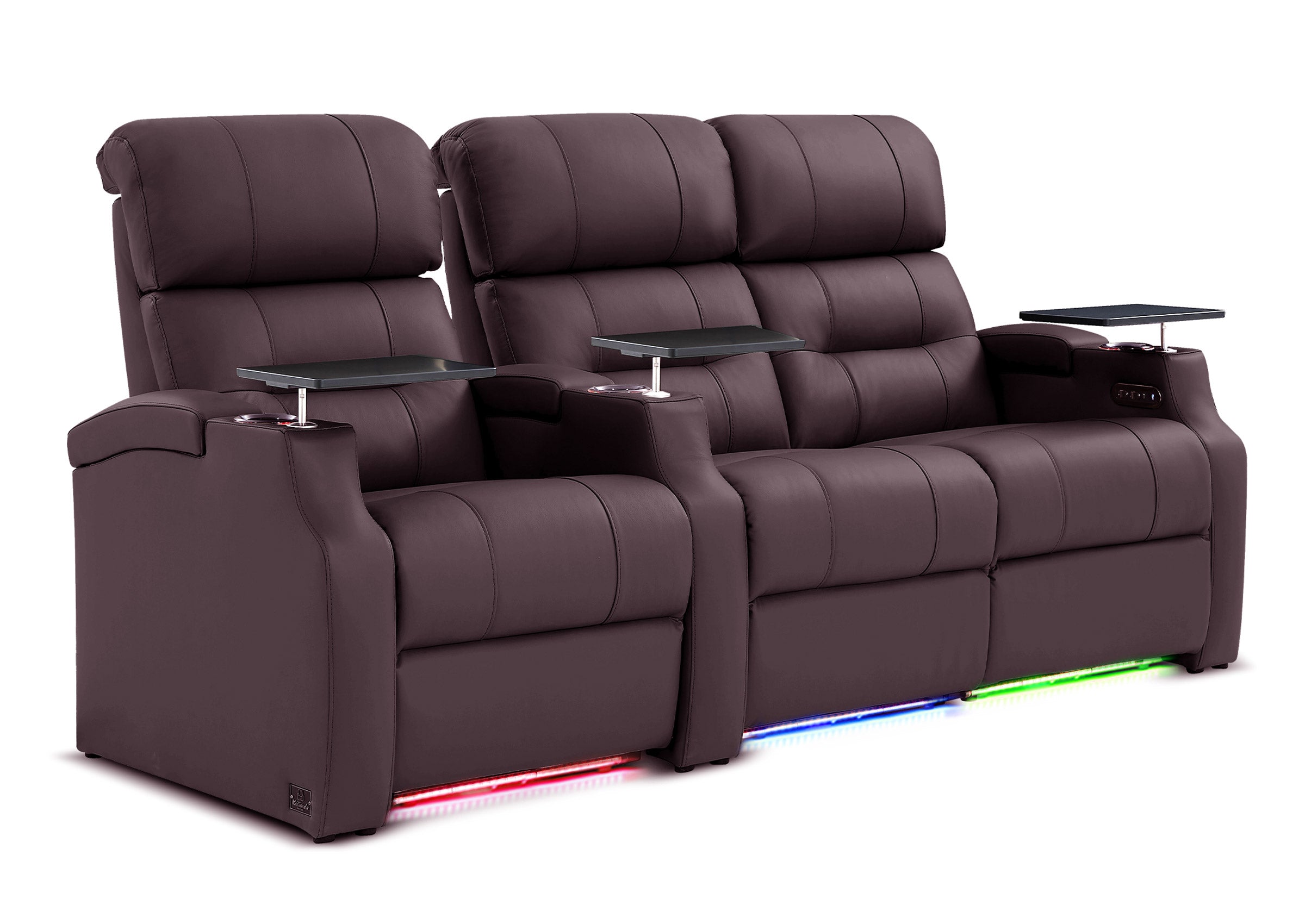 Weilianda Vanguard Series Movie Night Chair Power Recliner 3 seats Grey