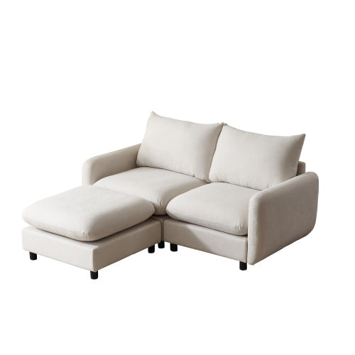 99 in. 3-Piece Modular Free Combination Sectional Sofa Couch