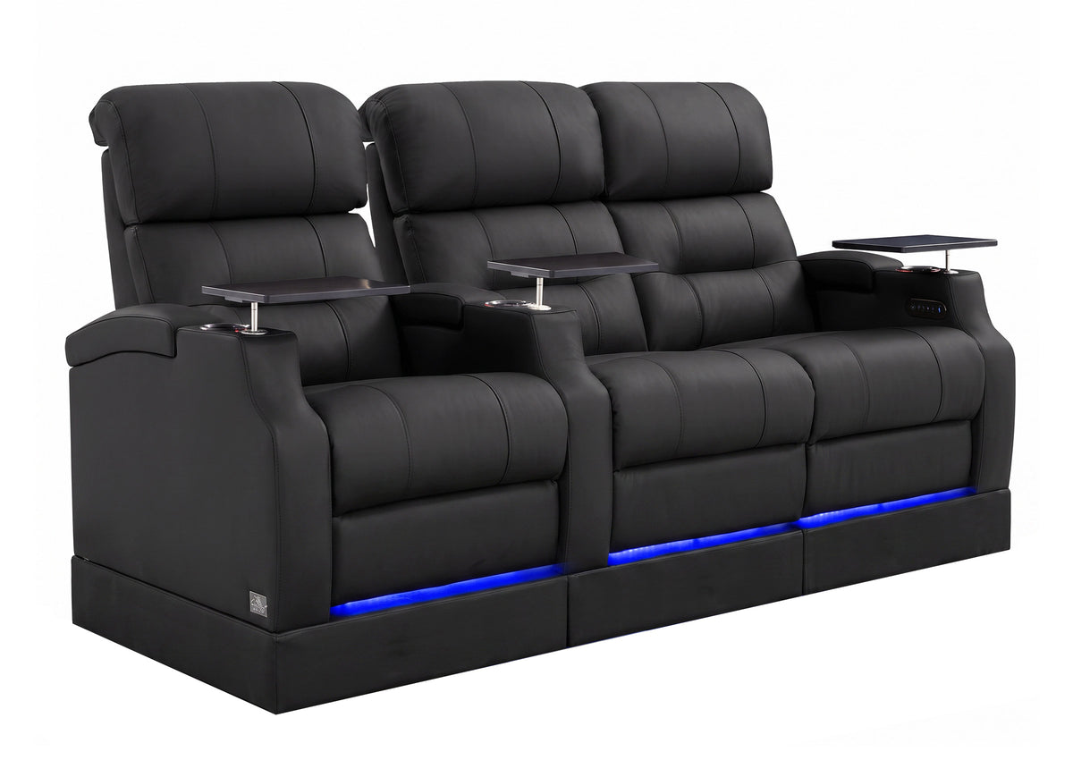 Weilianda Vanguard Riser Series Home Theater Seating Row of 3 | Zero Gravity Recliner