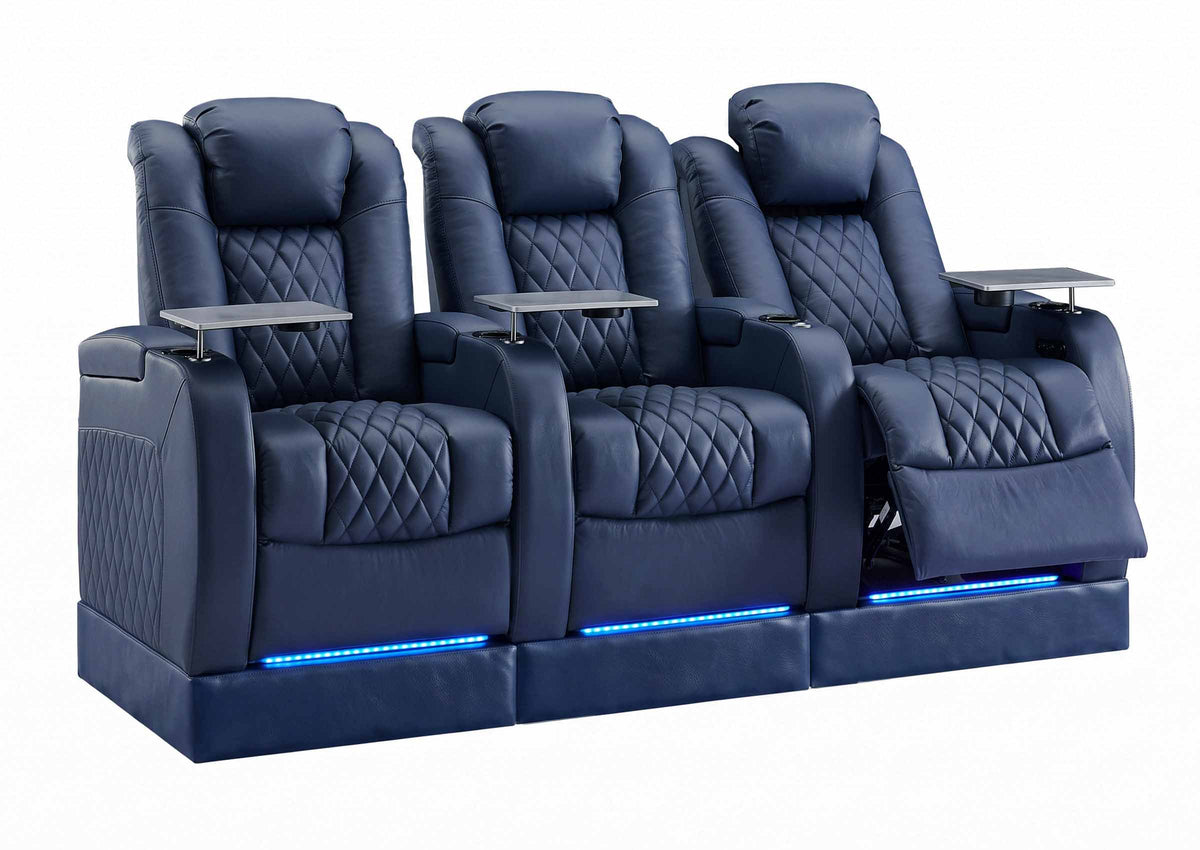 Weilianda FortLux Riser Series Three Seat Leather Recliner | Zero Gravity Seating