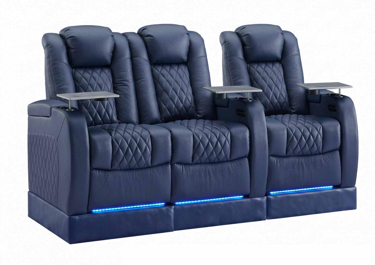 Weilianda FortLux Riser Series Three Seat Leather Recliner | Zero Gravity Seating