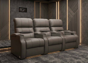 Weilianda Vanguard Series Movie Night Chair Power Recliner 3 seats Grey