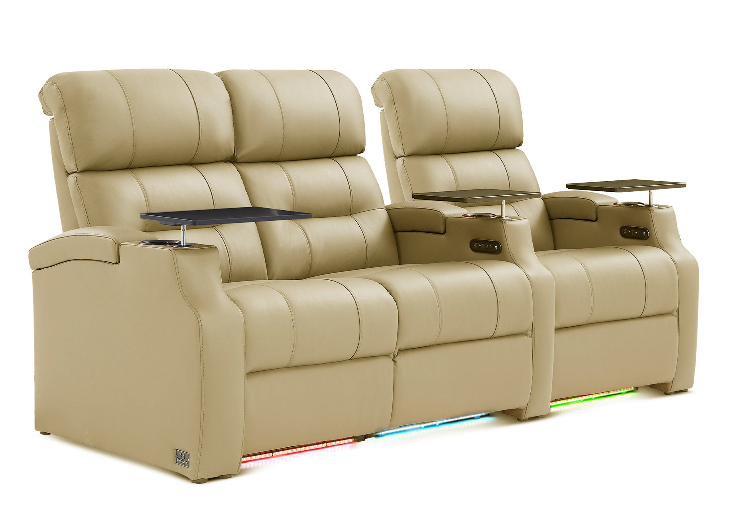 Weilianda Vanguard Series Movie Night Chair Power Recliner 3 seats Grey
