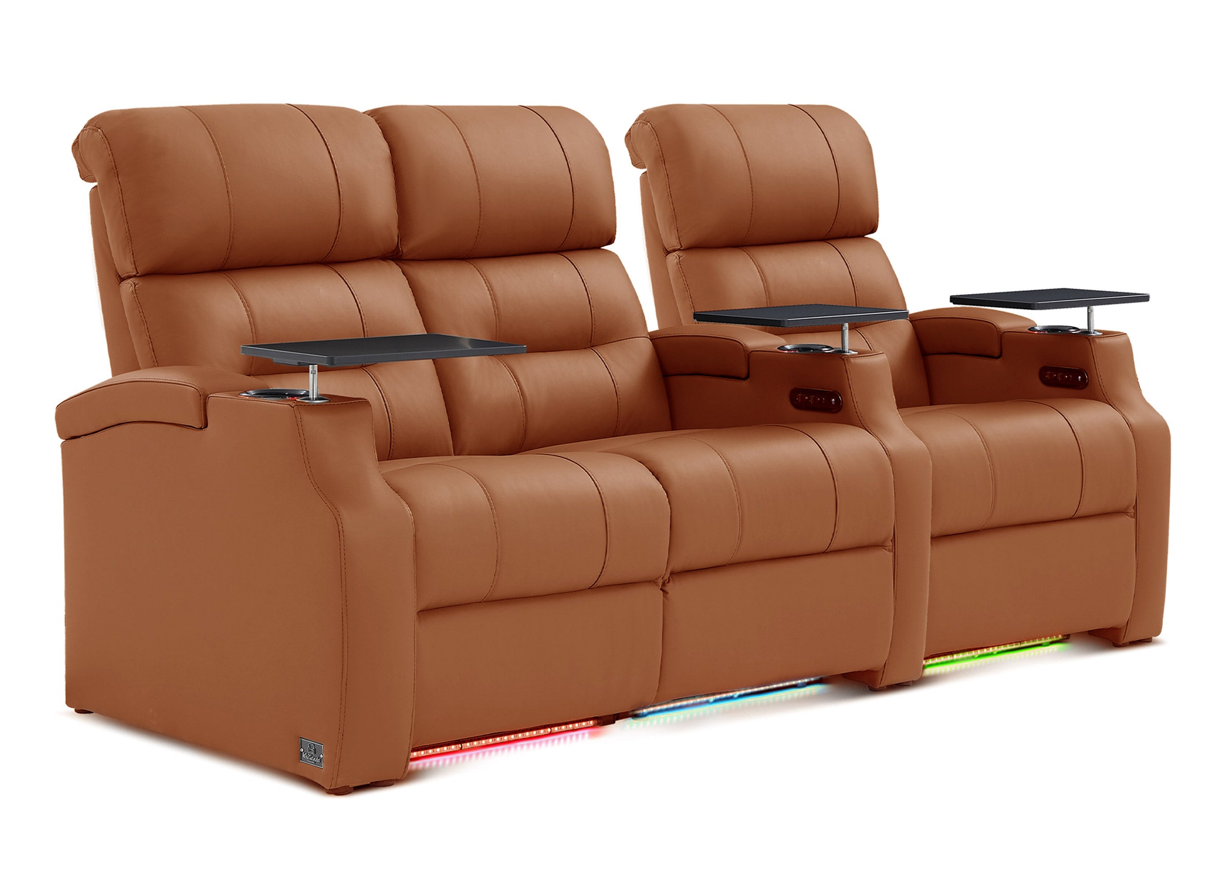 Weilianda Vanguard Series Movie Night Chair Power Recliner 3 seats Blue
