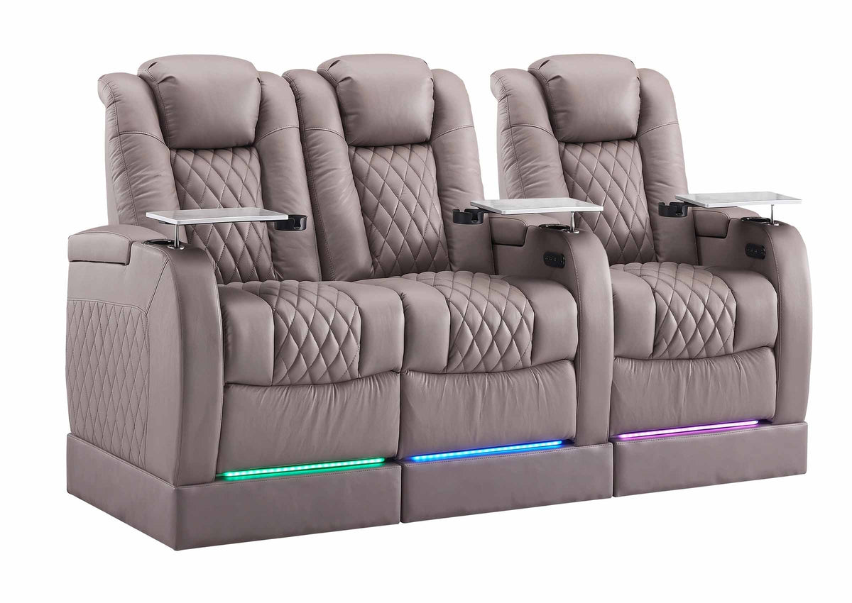 Weilianda FortLux Riser Series Three Seat Leather Recliner | Zero Gravity Seating