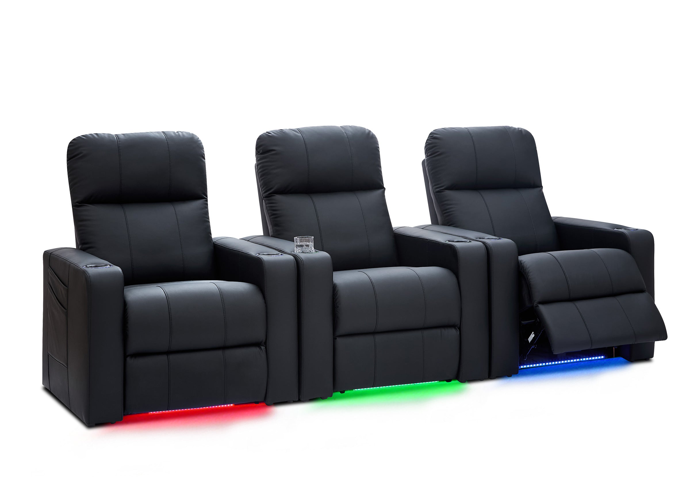 Weilianda ZeoFlex Series Zero Gravity Power Theater Recliner with RGB Ambient Lighting