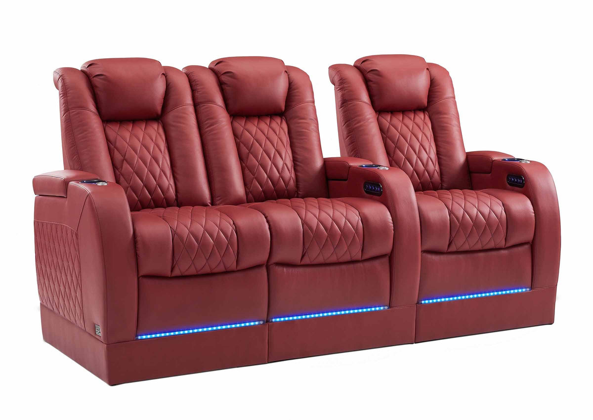 Weilianda FortLux Riser Series Three Seat Leather Recliner | Zero Gravity Seating