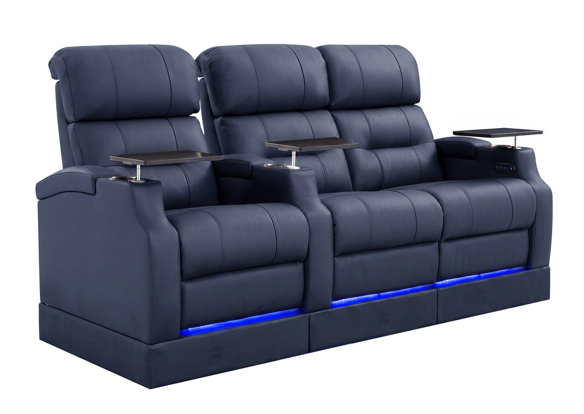 Weilianda Vanguard Riser Series Home Theater Seating Row of 3 | Zero Gravity Recliner