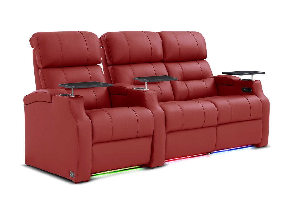 Weilianda Vanguard Series Movie Night Chair Power Recliner 3 seats Blue