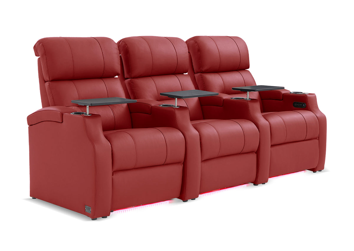 Weilianda Vanguard Series Movie Night Chair Power Recliner 3 seats Blue