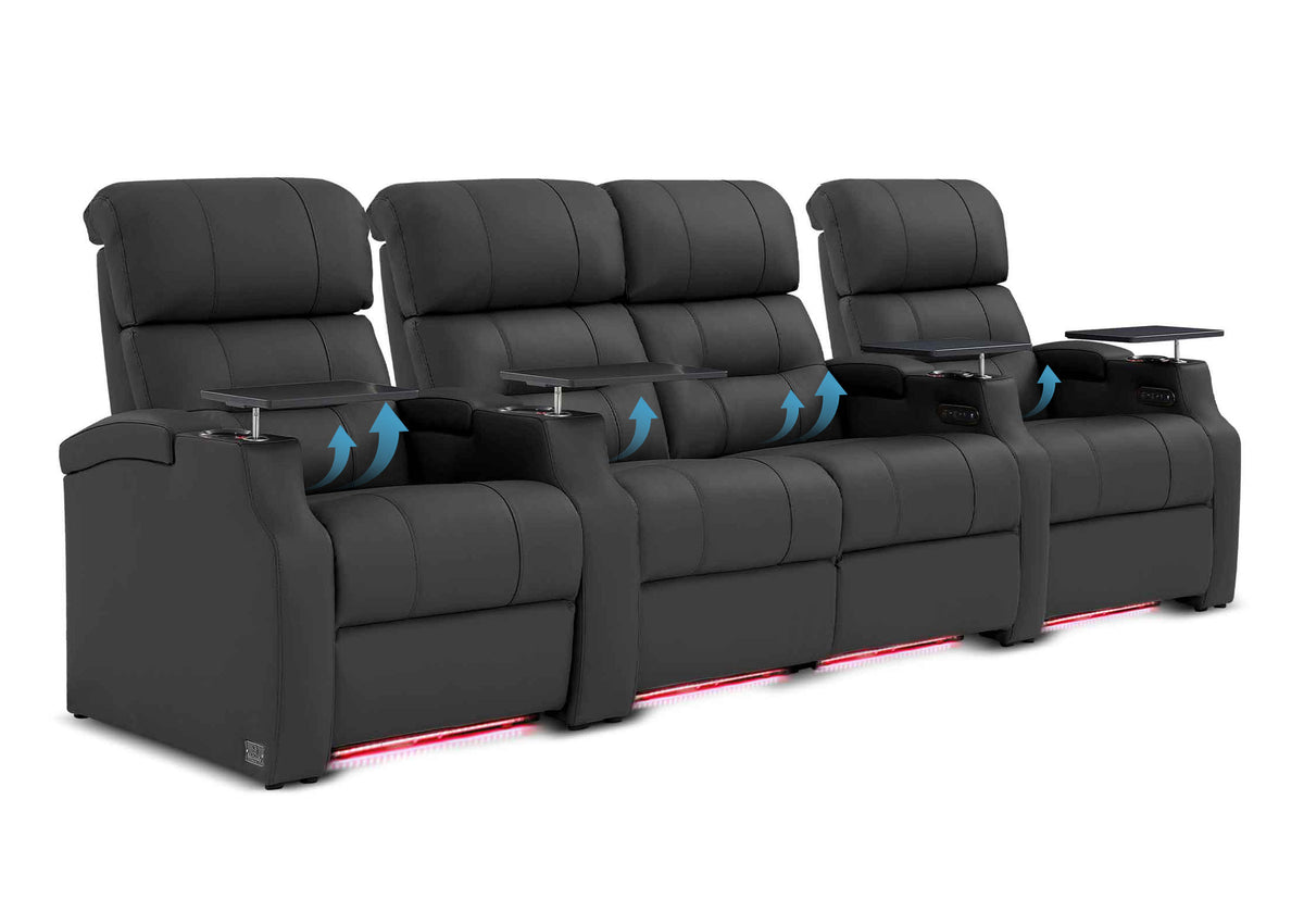 Weilianda Vanguard Lumbar Series Zero Gravity Seating Row of 4 with Integrated Lumbar Support
