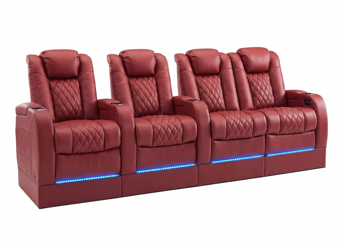 Weilianda FortLux Riser Series 4-seat Home Cinema Sofa | 7 Color LED Lighting
