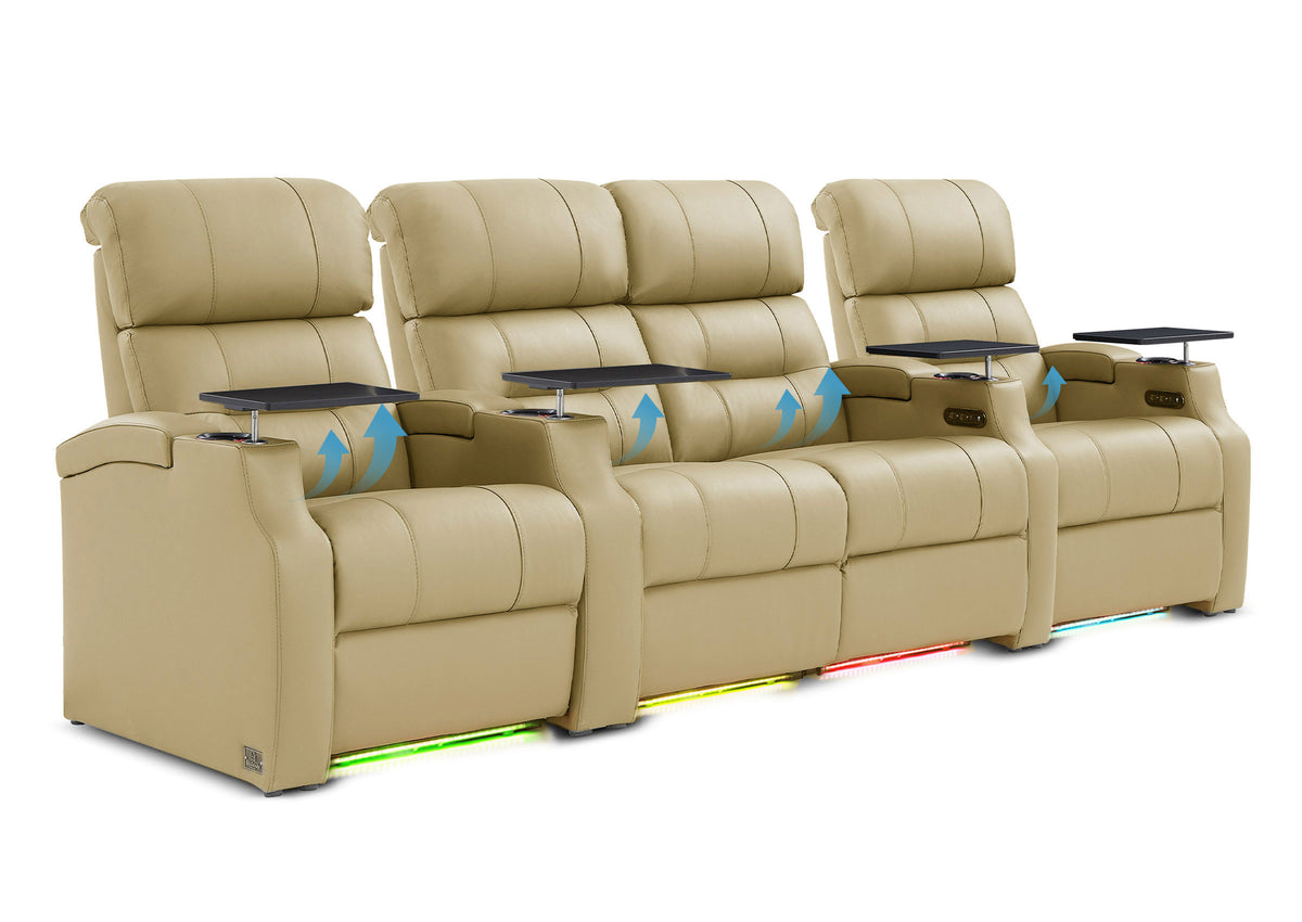 Weilianda Vanguard Lumbar Series Zero Gravity Seating Row of 4 with Integrated Lumbar Support