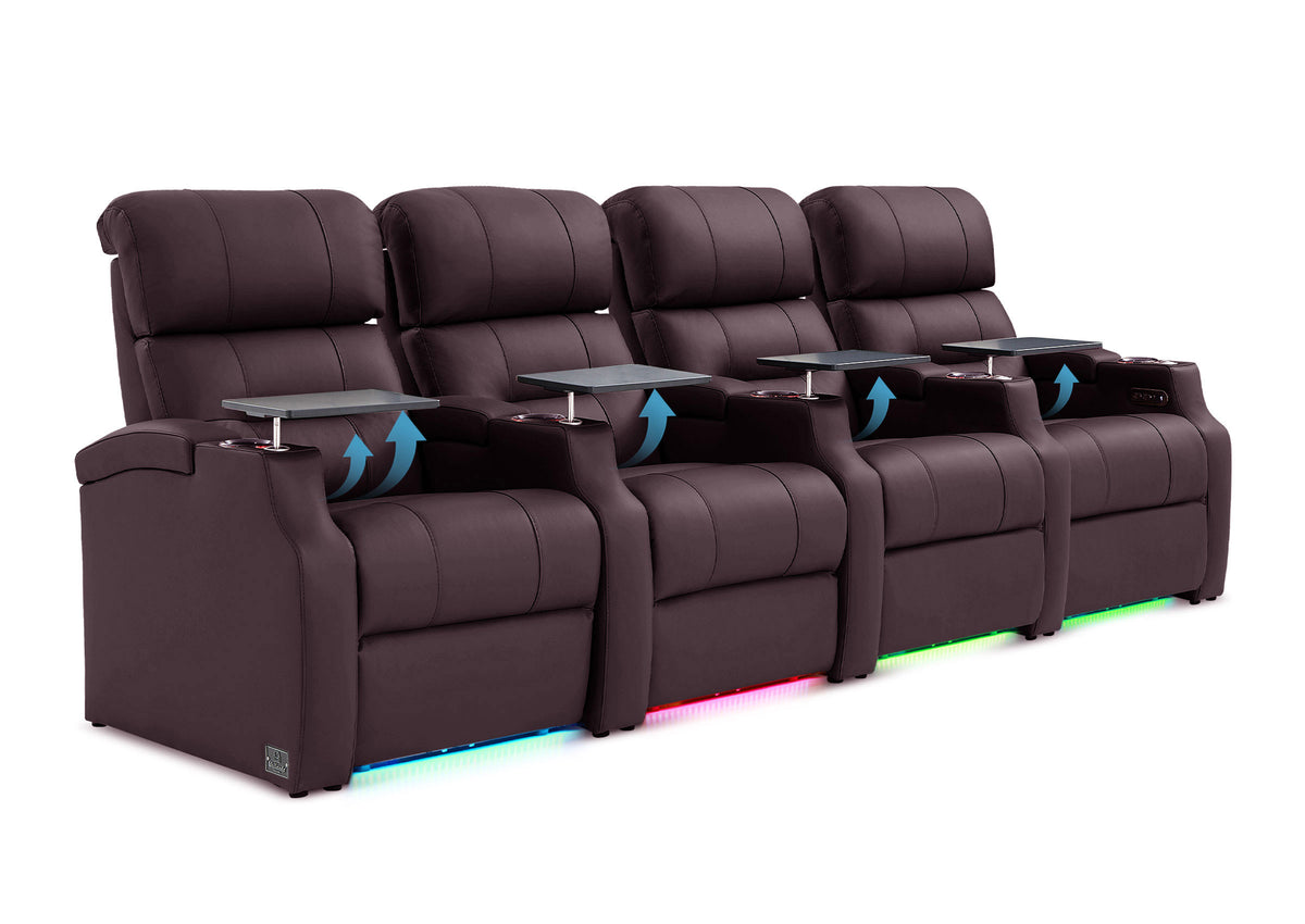 Weilianda Vanguard Lumbar Series Zero Gravity Seating Row of 4 with Integrated Lumbar Support