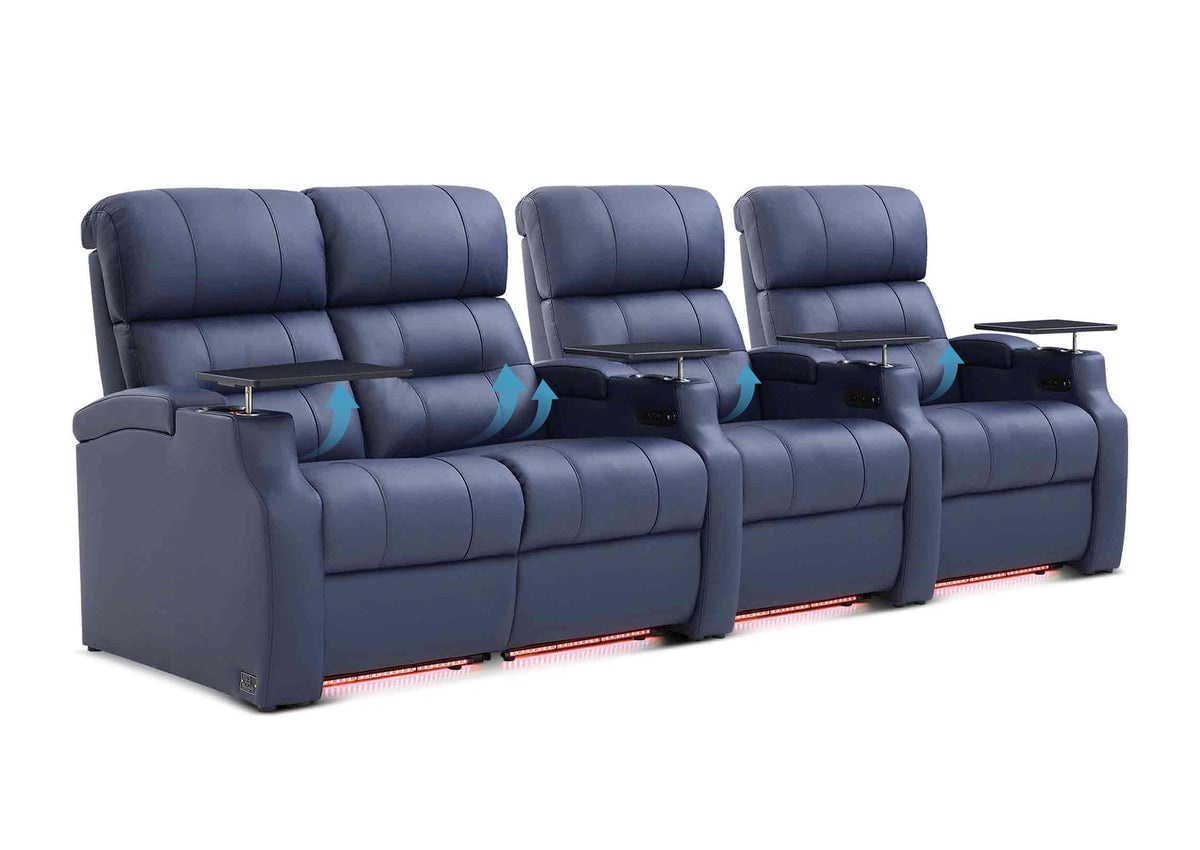 Weilianda Vanguard Lumbar Series Zero Gravity Seating Row of 4 with Integrated Lumbar Support