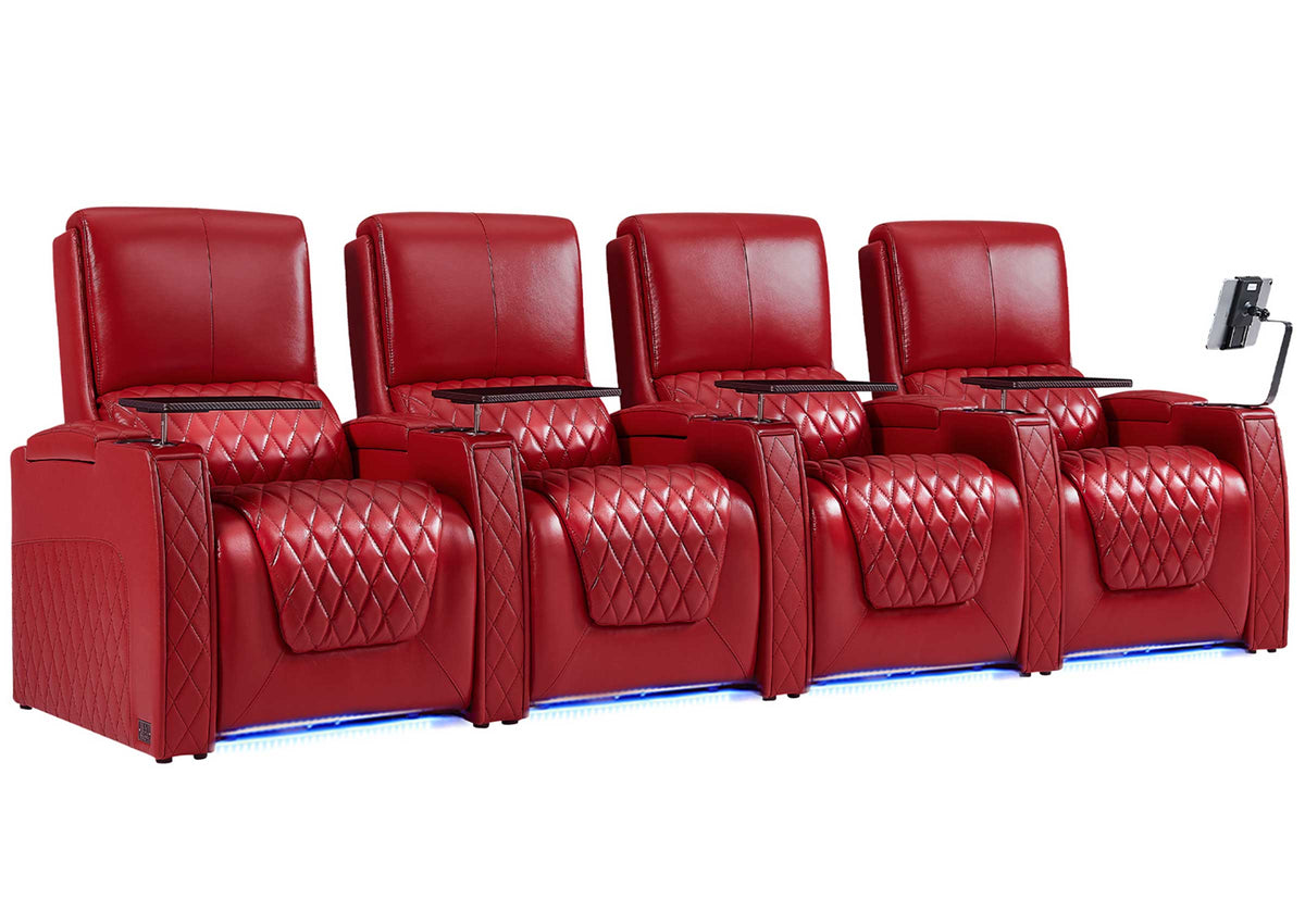 OPENED BOX-CLOSEOUT! Power Home Theater Sofa with Zero Gravity & Adjustable Headrest
