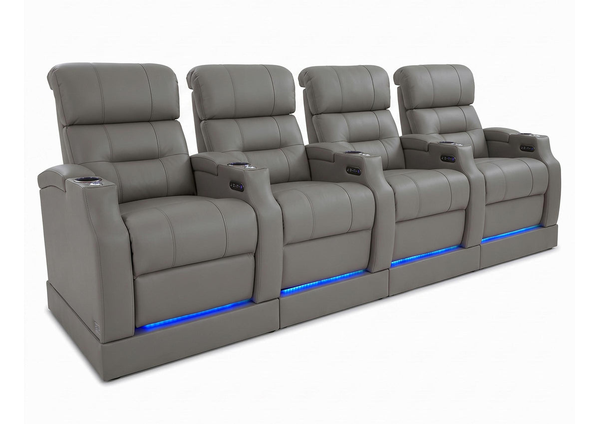 Weilianda Vanguard Riser Series 4-Seat Home Power Recliner | 7-Color RGB Lighting