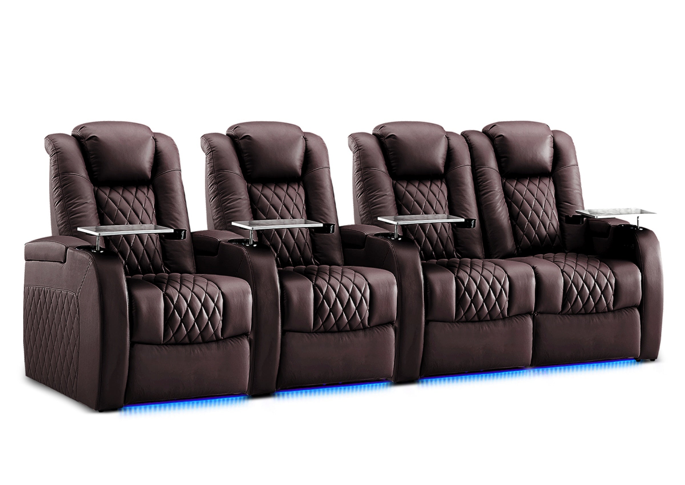 Weilianda Luxury Series Power Theater Reclining Sofa 4 Seats