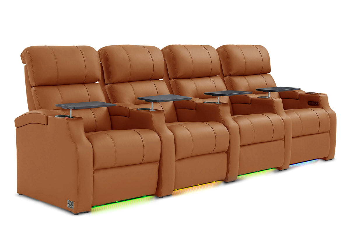 Weilianda Vanguard Series Movie Room Recliner Sofa 4 Seats