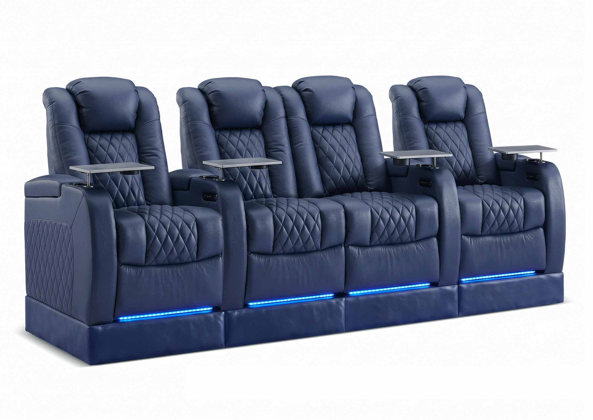 Weilianda FortLux Riser Series 4-seat Home Cinema Sofa | 7 Color LED Lighting