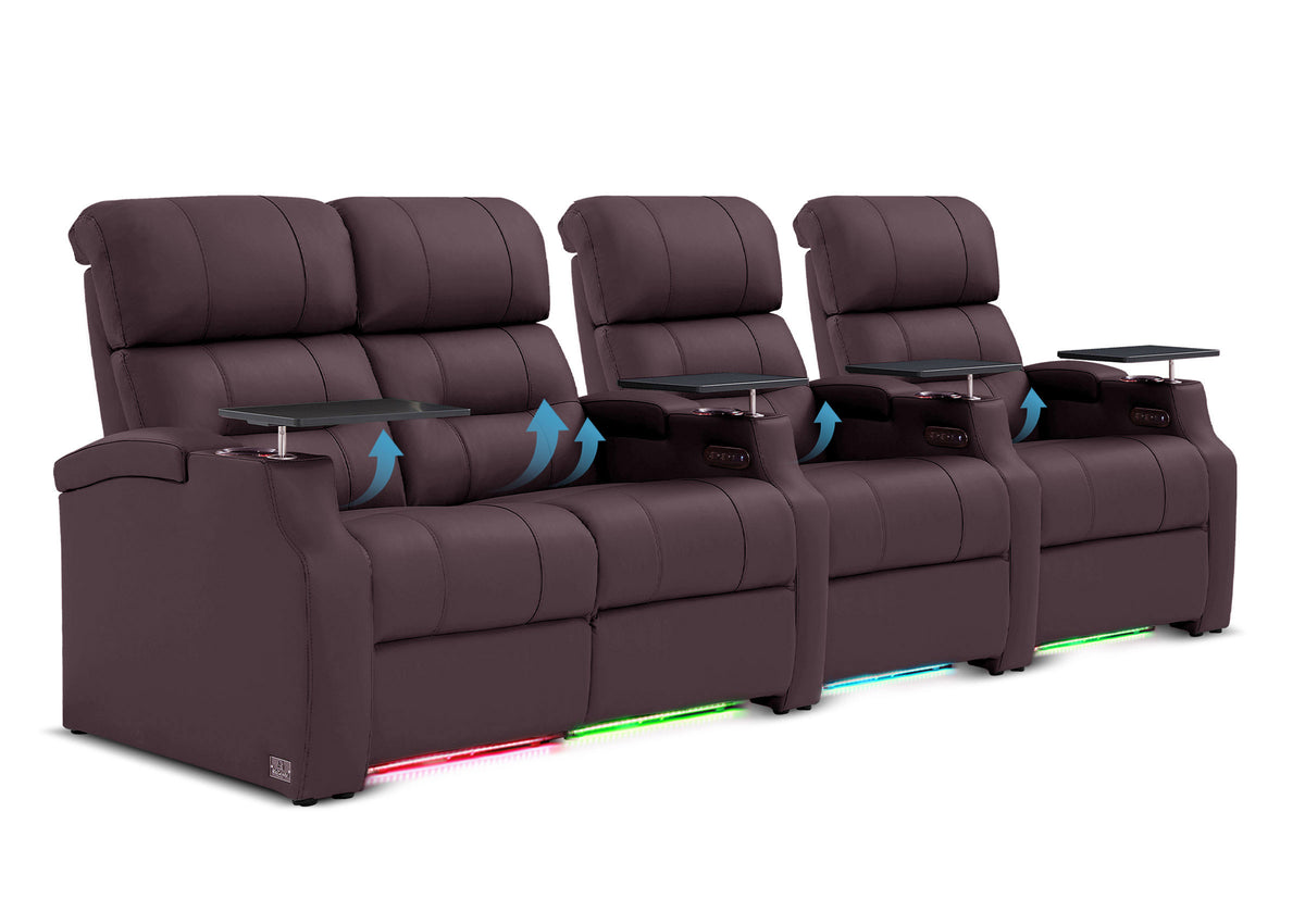 Weilianda Vanguard Lumbar Series Zero Gravity Seating Row of 4 with Integrated Lumbar Support